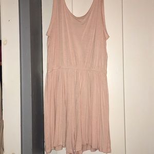 Light pink flowy romper.